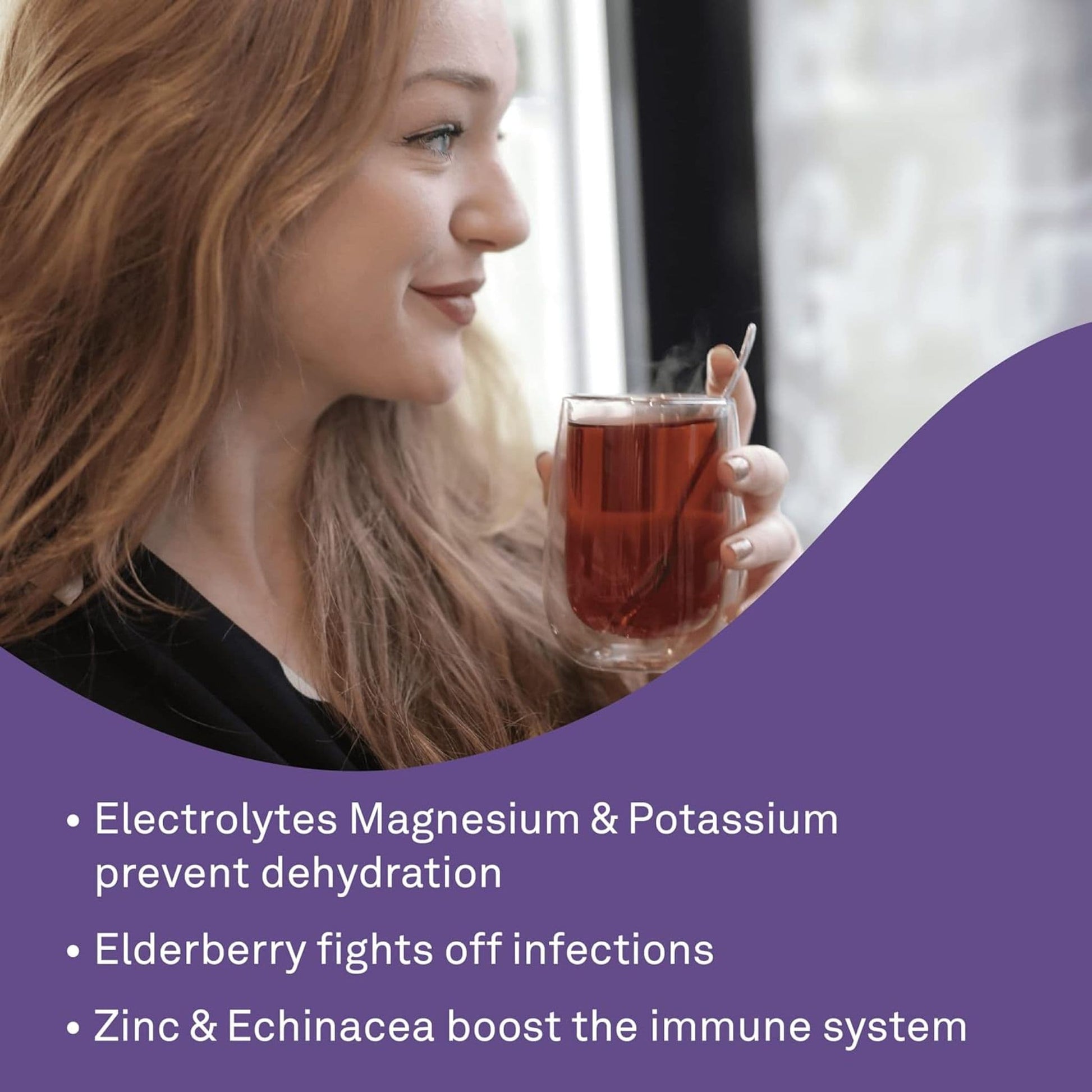 Citrus Berry Flavour, 180g | Organika Electrolytes Defence Powder with Elderberry & Echinacea