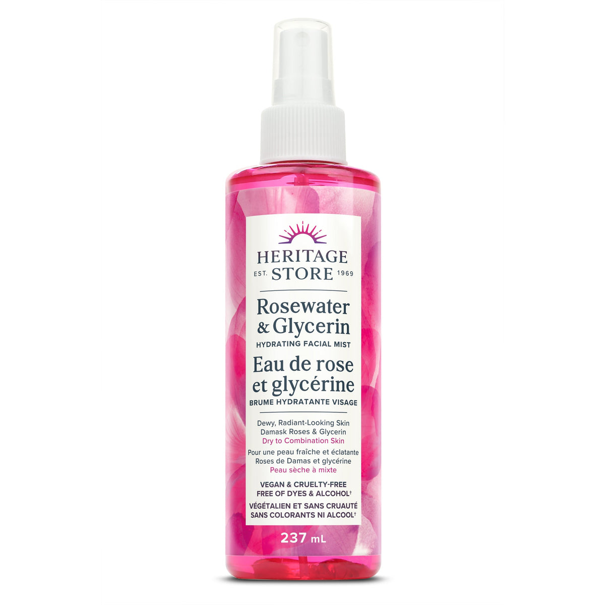 Heritage Store Rosewater & Glycerin Hydrating Mist