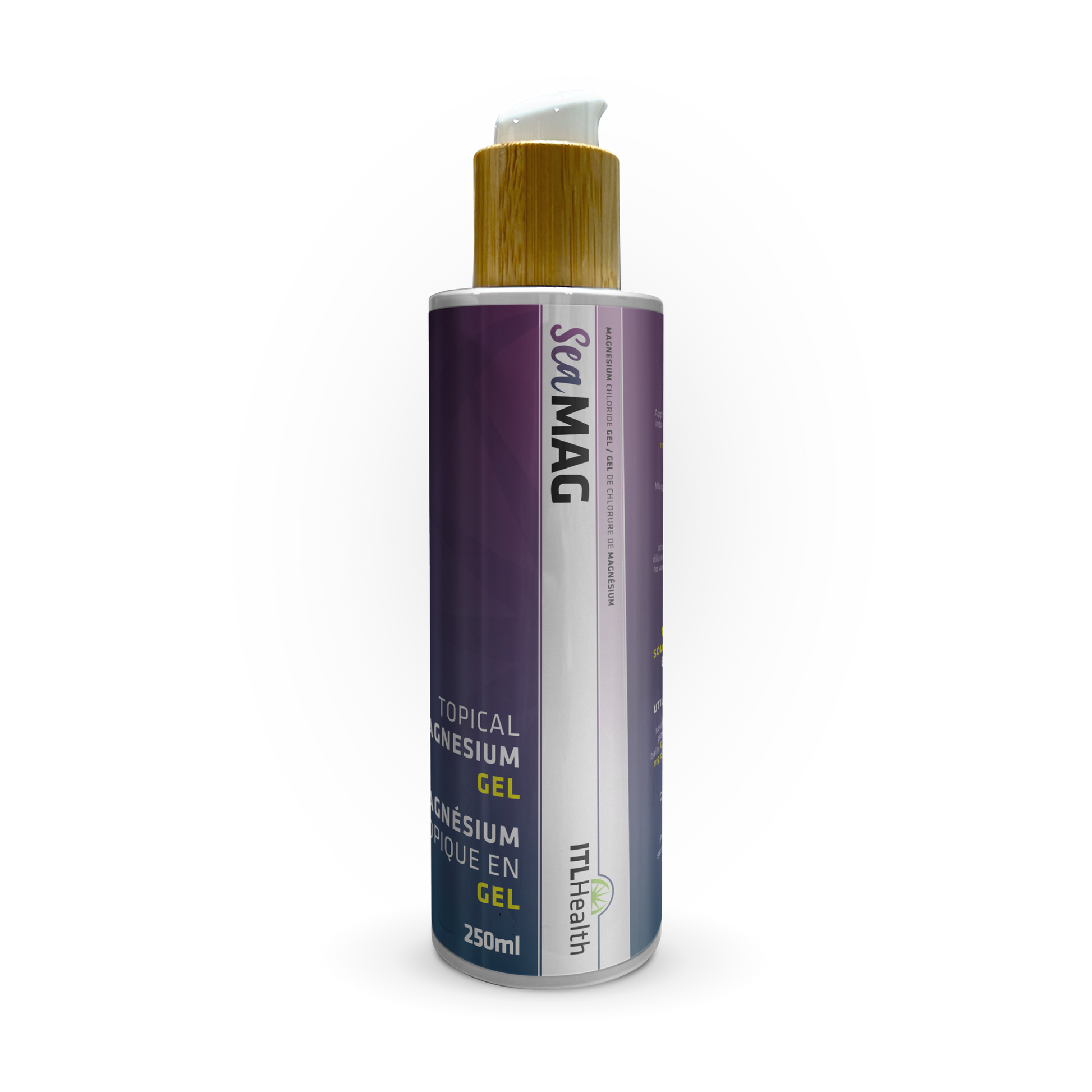 ITL Health SeaMAG Magnesium Chloride Topical Gel, Fragrance-Free, Non-Greasy - 250ml