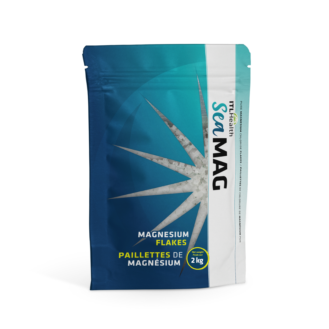 ITL Health SeaMAG Magnesium Chloride Bath Flakes, 100% Pure, Fragrance-Free - 2kg