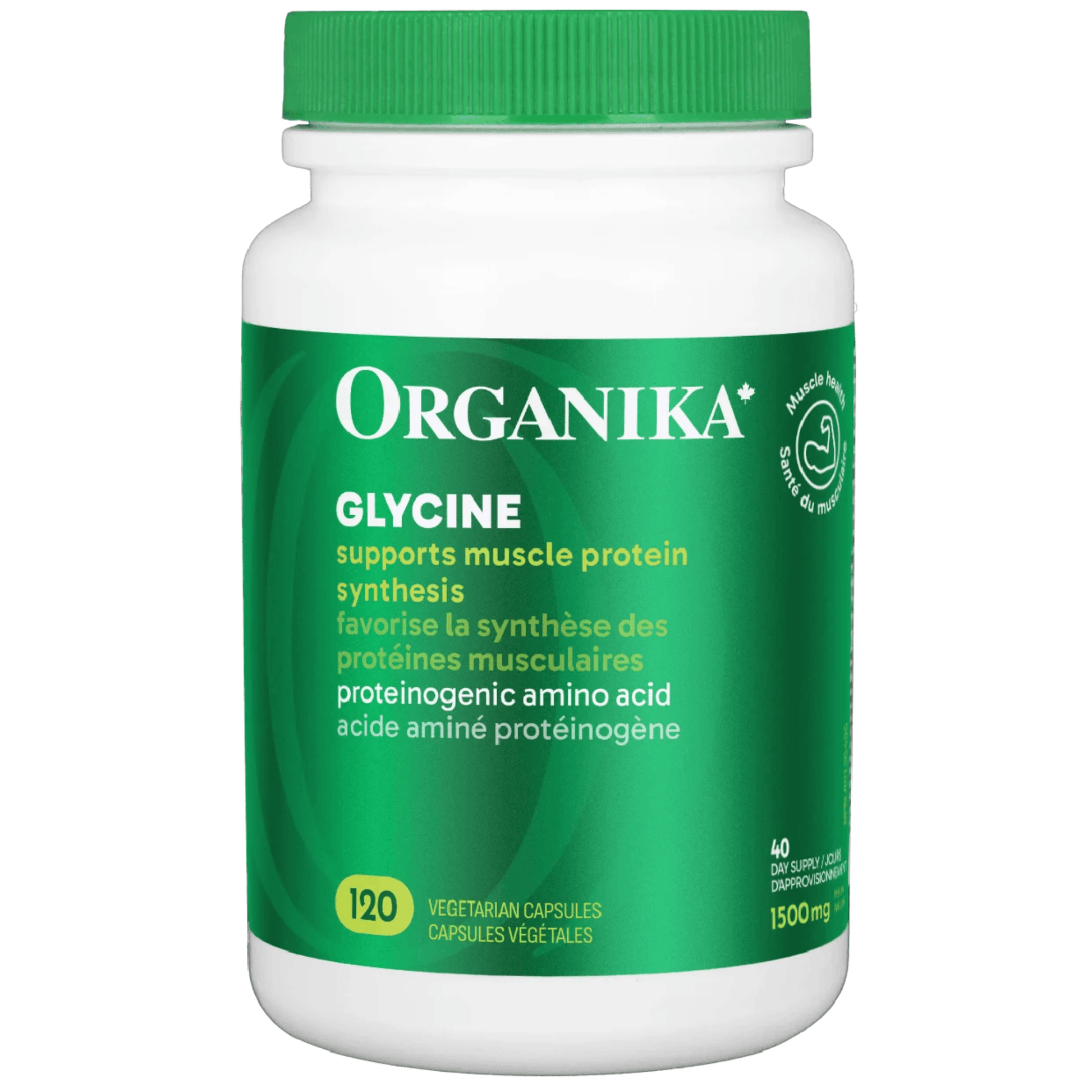 120 Vegetable Capsules | Organika Glycine