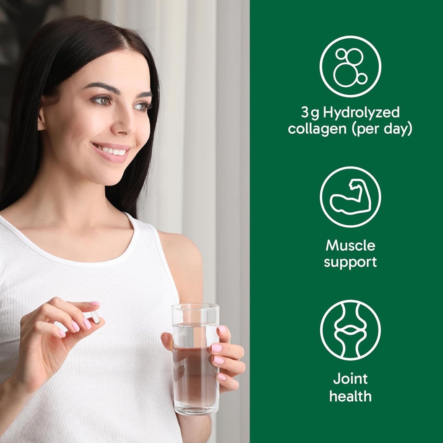 240 Capsules | Organika Enhanced Collagen Protein Original