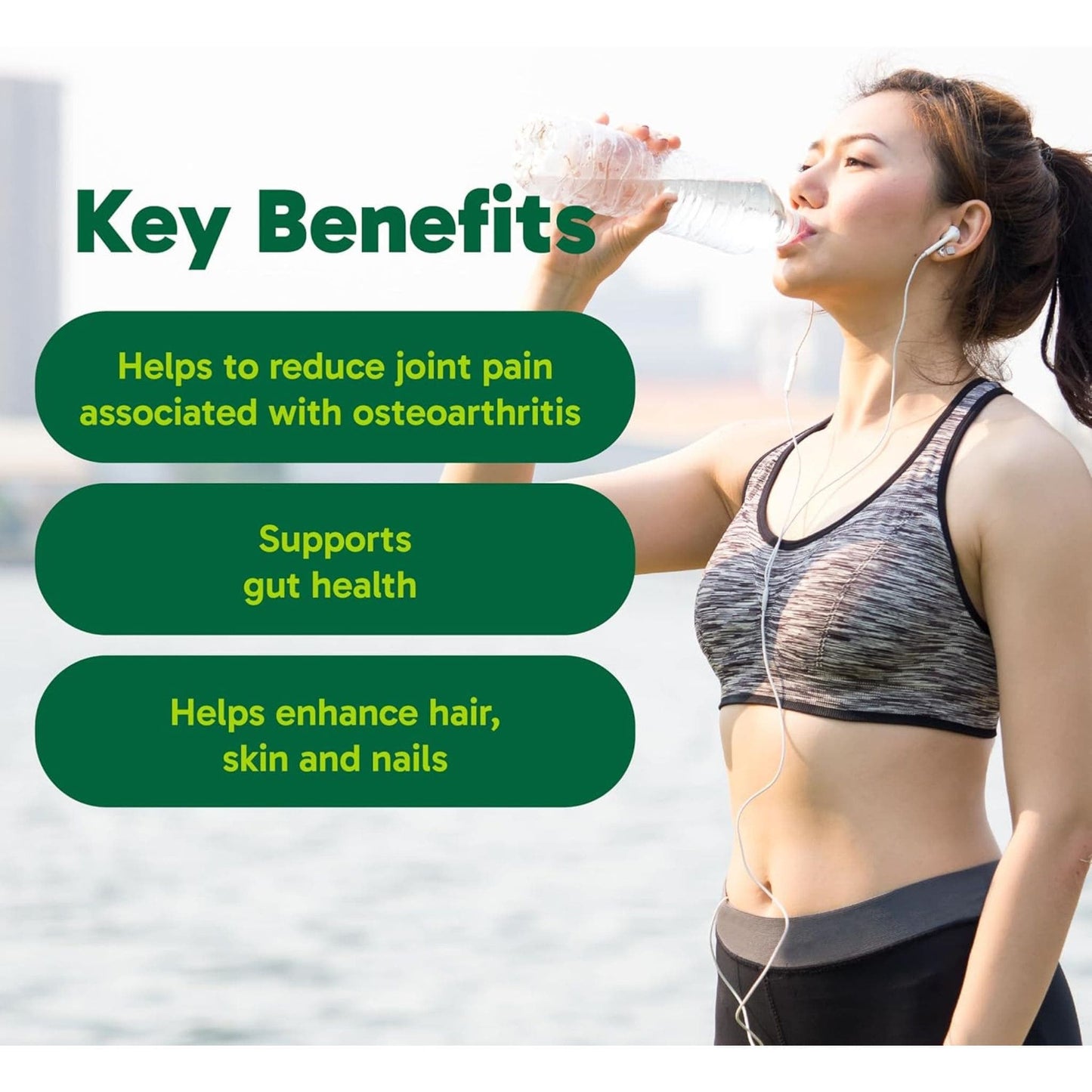 240 Capsules | Organika Enhanced Collagen Protein Original