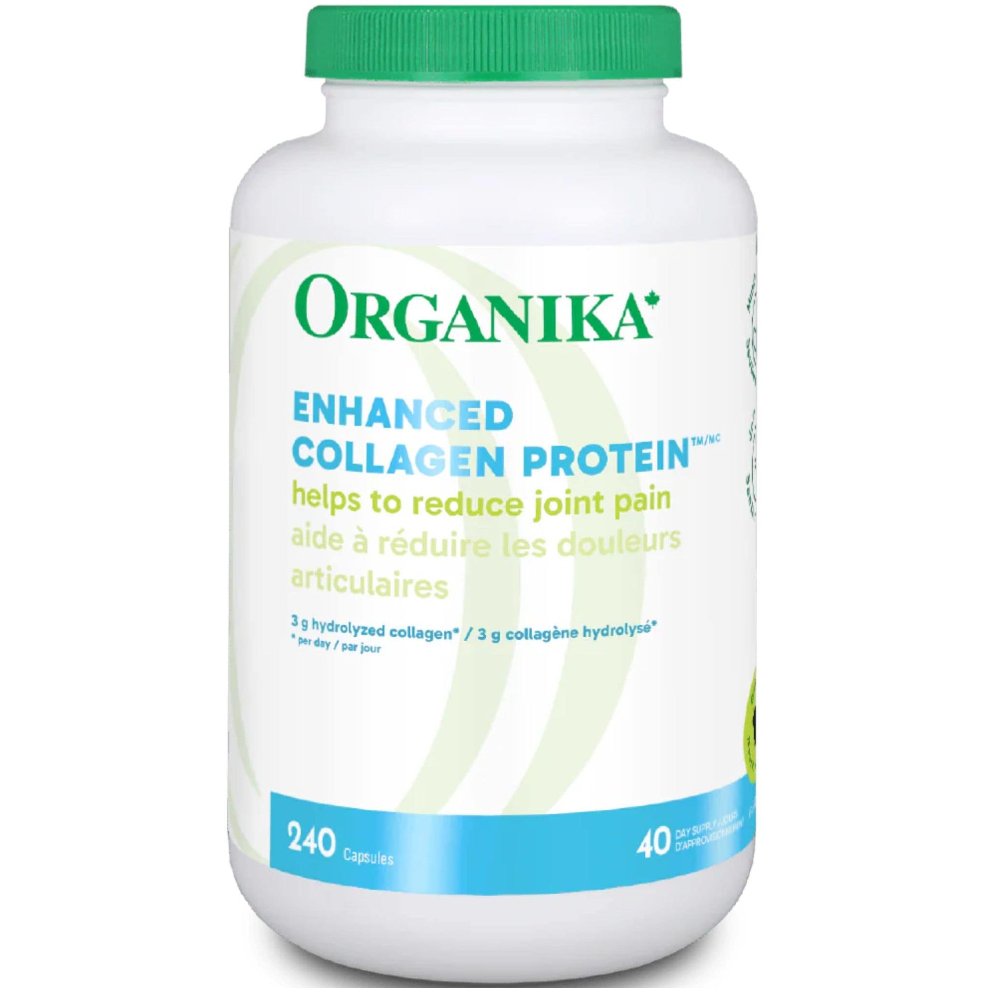 240 Capsules | Organika Enhanced Collagen Protein Original
