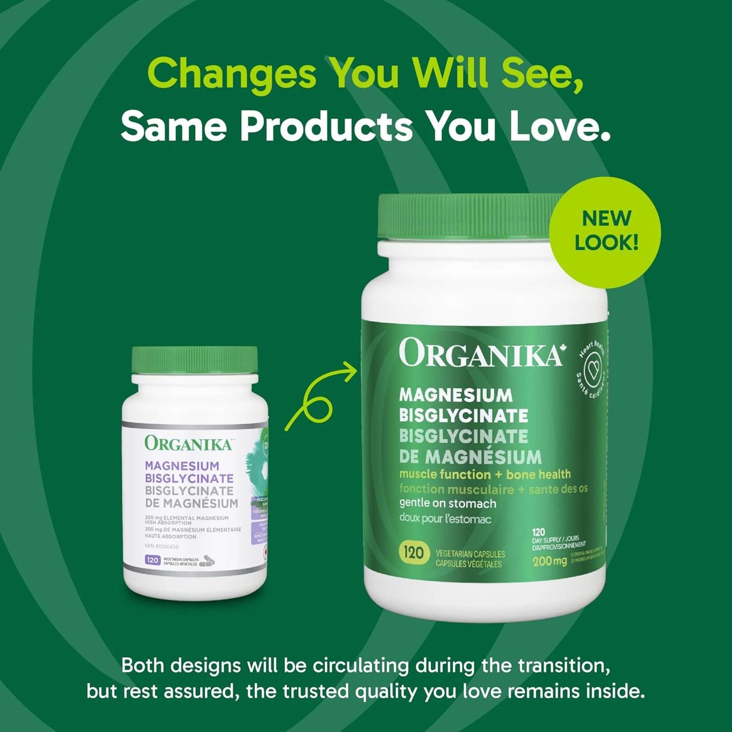 120 Vegetarian Capsules | Organika Magnesium Bisglycinate