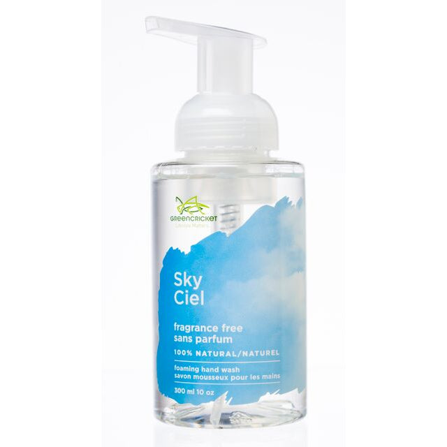 Green Cricket Foaming Hand Wash, Sky (Fragrance-Free), 300ml Pump