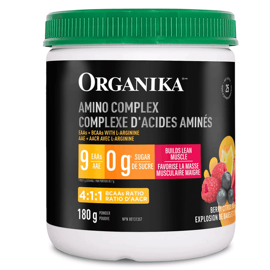 180g Berry Citrus | Organika Amino Complex Powder // berry citrus blast flavour