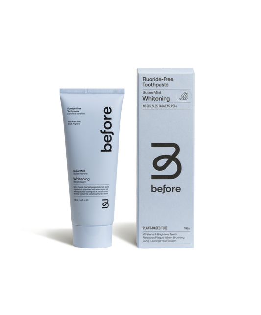 Before Fluoride-Free Whitening Toothpaste - SuperMint 100ml