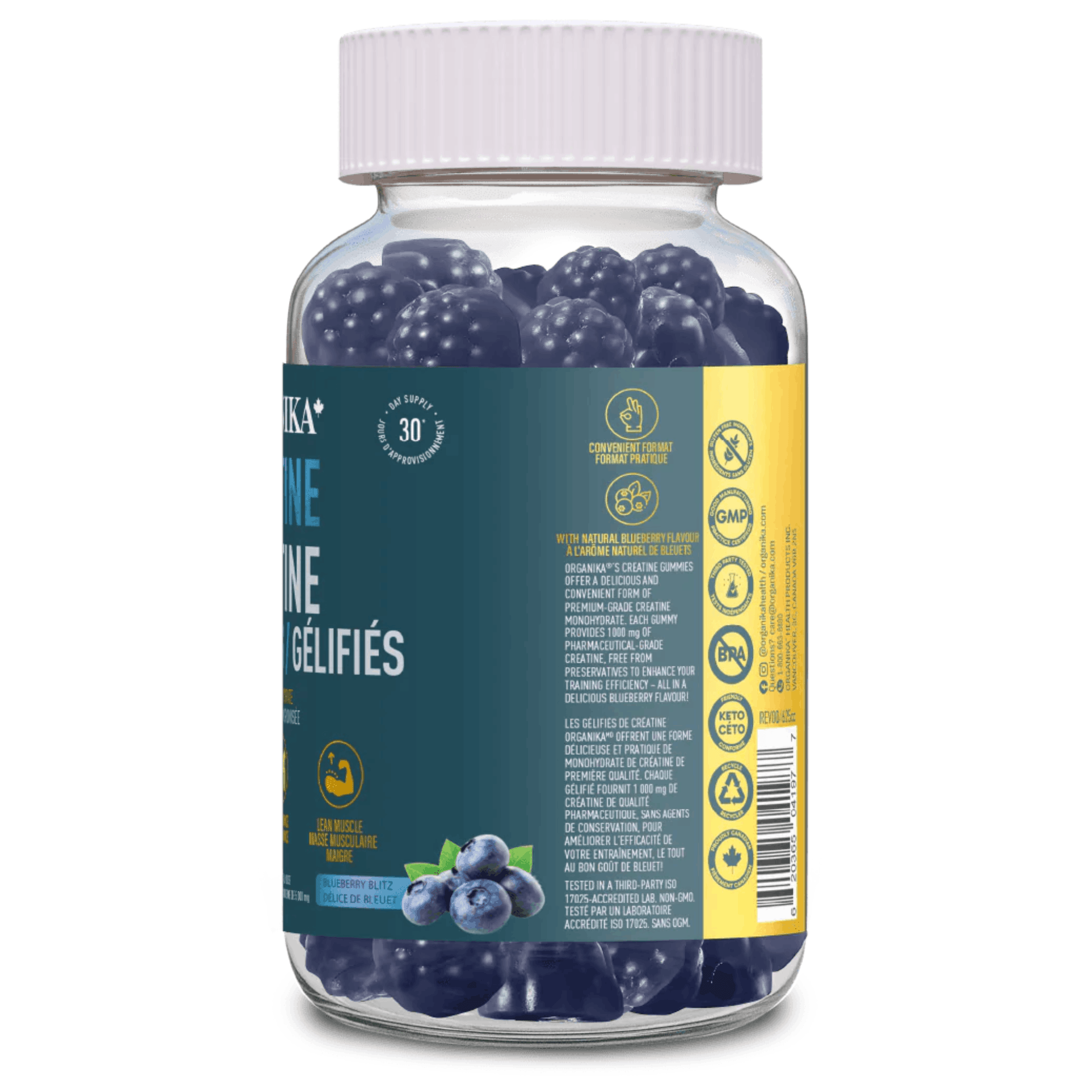 90 Gummies Blueberry Blitz | Organika Creatine