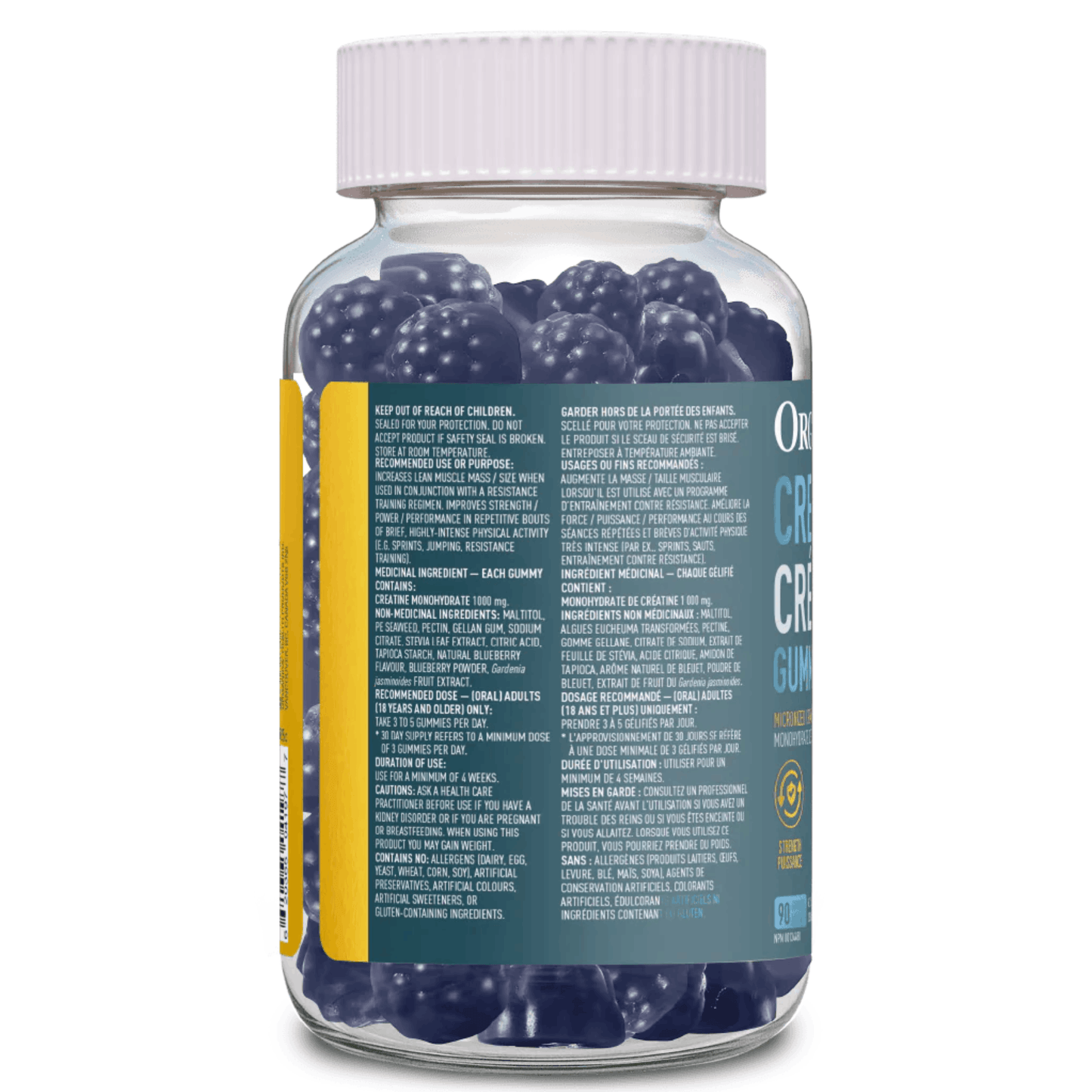 90 Gummies Blueberry Blitz | Organika Creatine