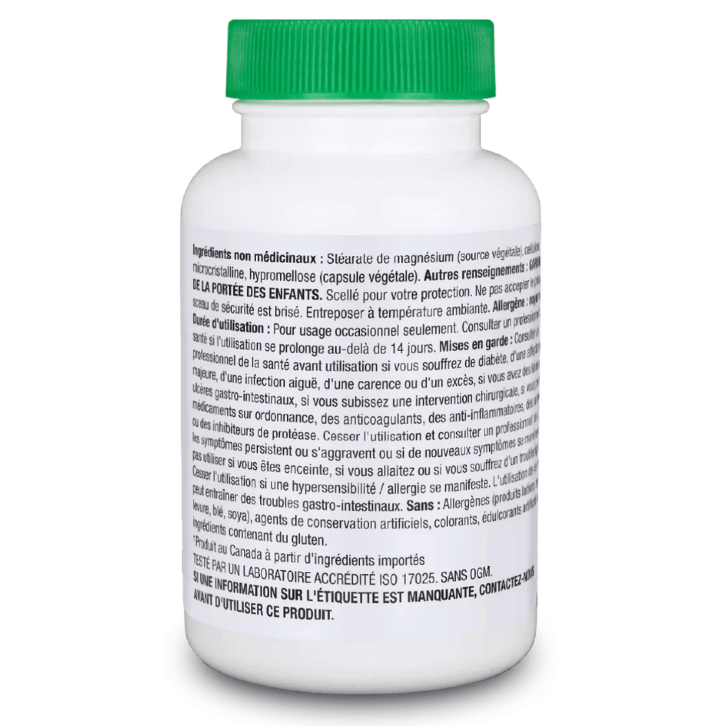 56 Vegetable Capsules | Organika Antiparasitic label and ingredients