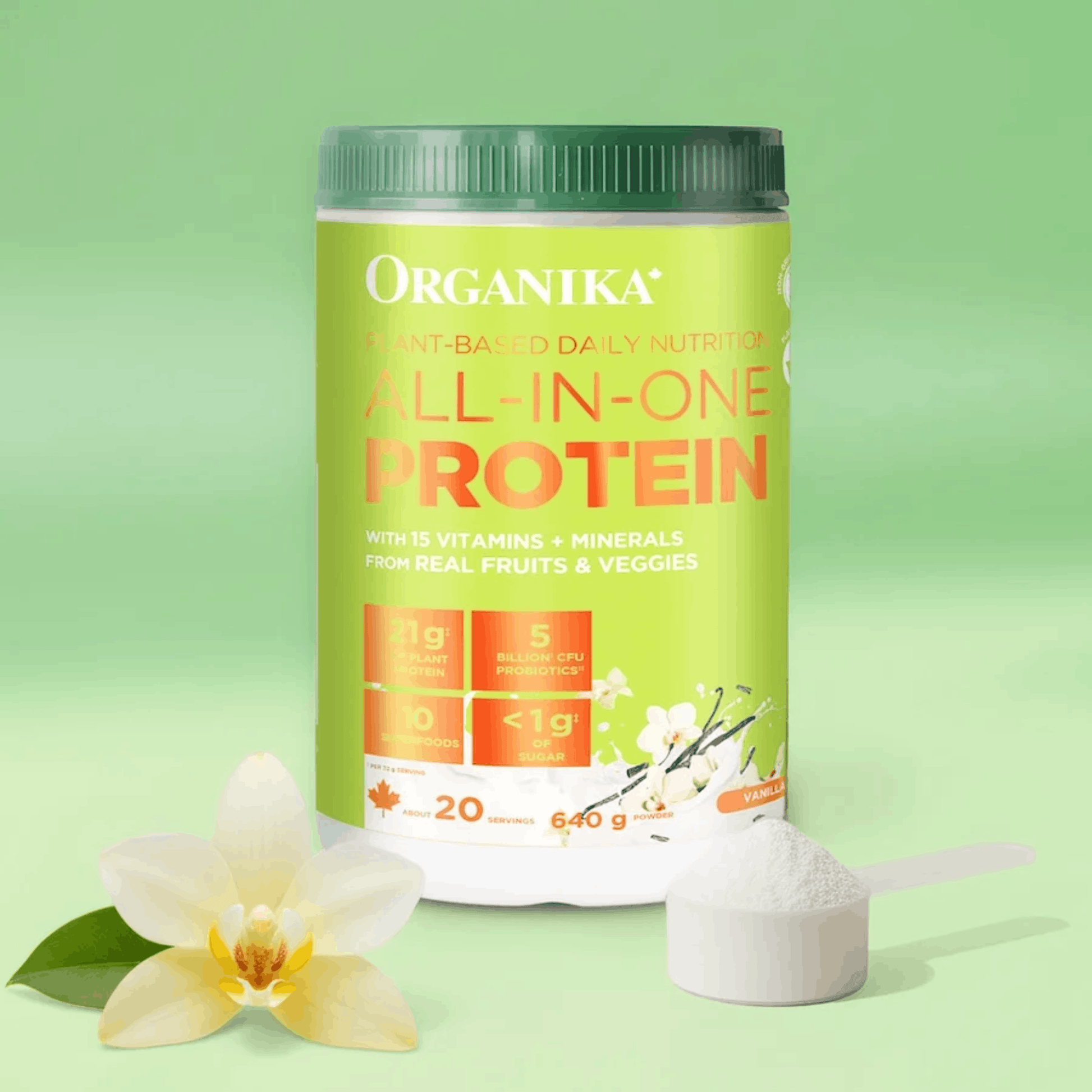 640g Vanilla | Organika All-In-One Protein Powder
