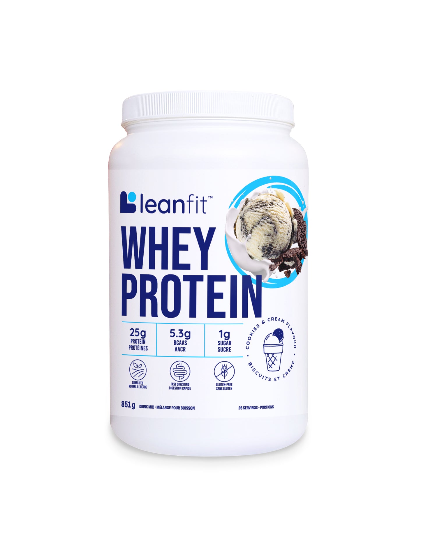 LeanFit Whey Protein, 832-858g / 23 Servings
