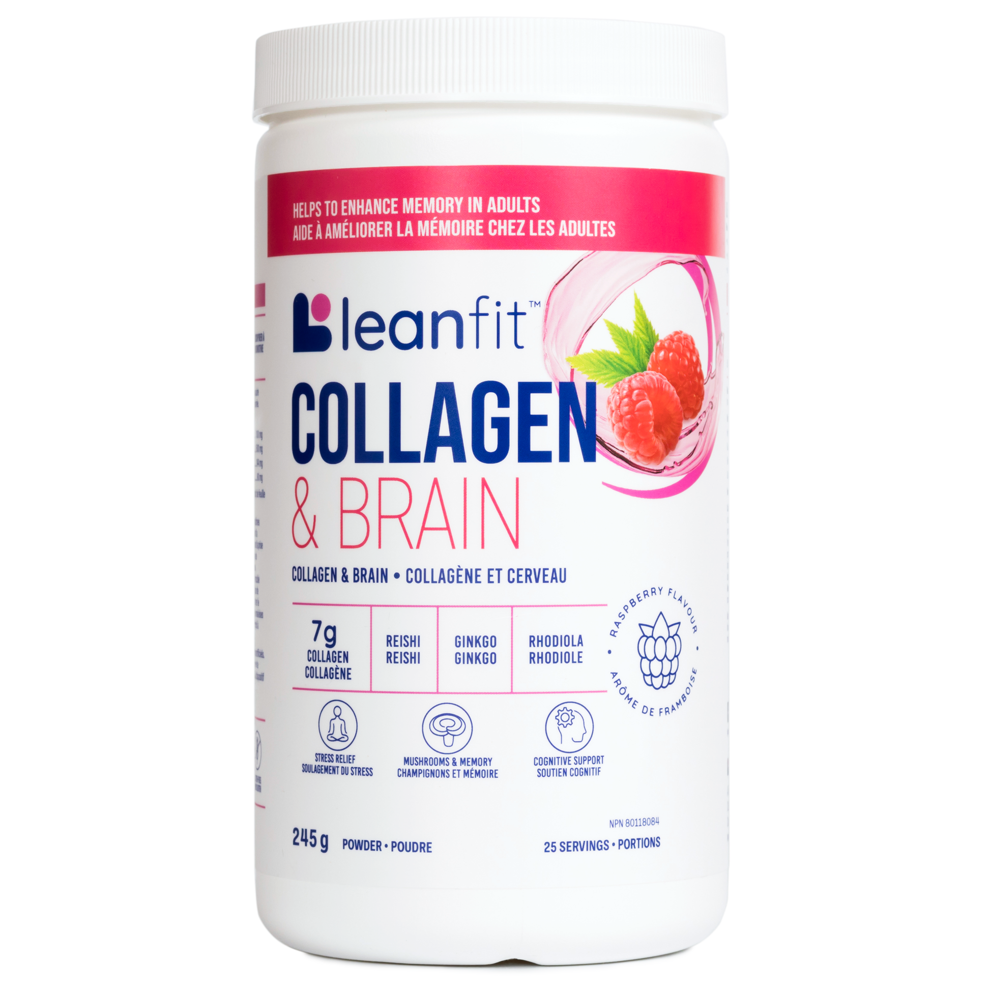 245g | LeanFit Collagen & Brain 245g container