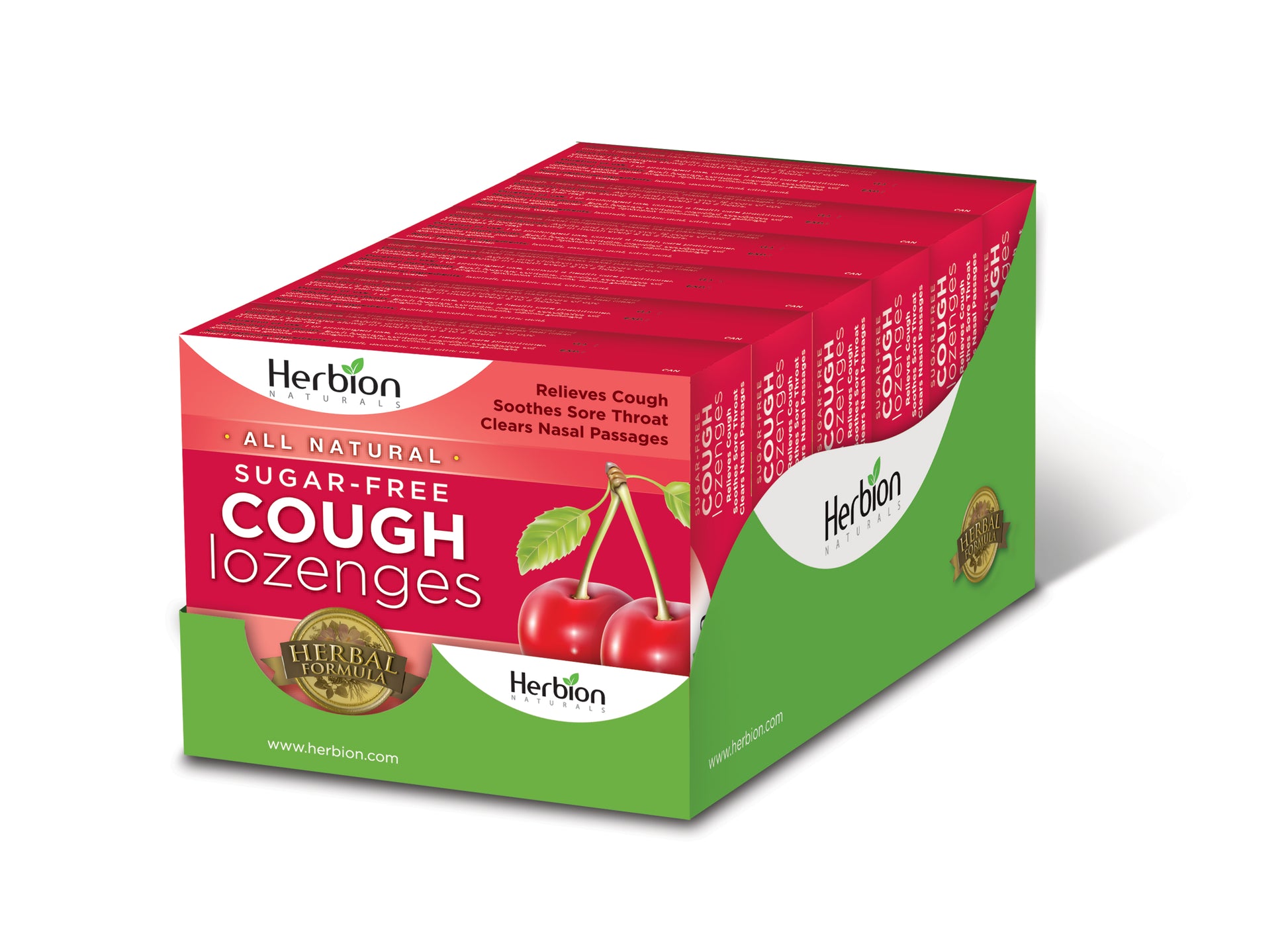 Herbion Sugar Free Cough Lozenges Cherry 18 Lozenges