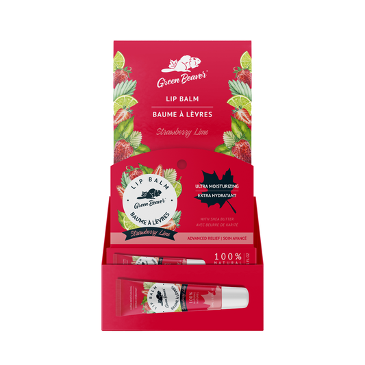 Green Beaver Lip Balm, Strawberry Lime