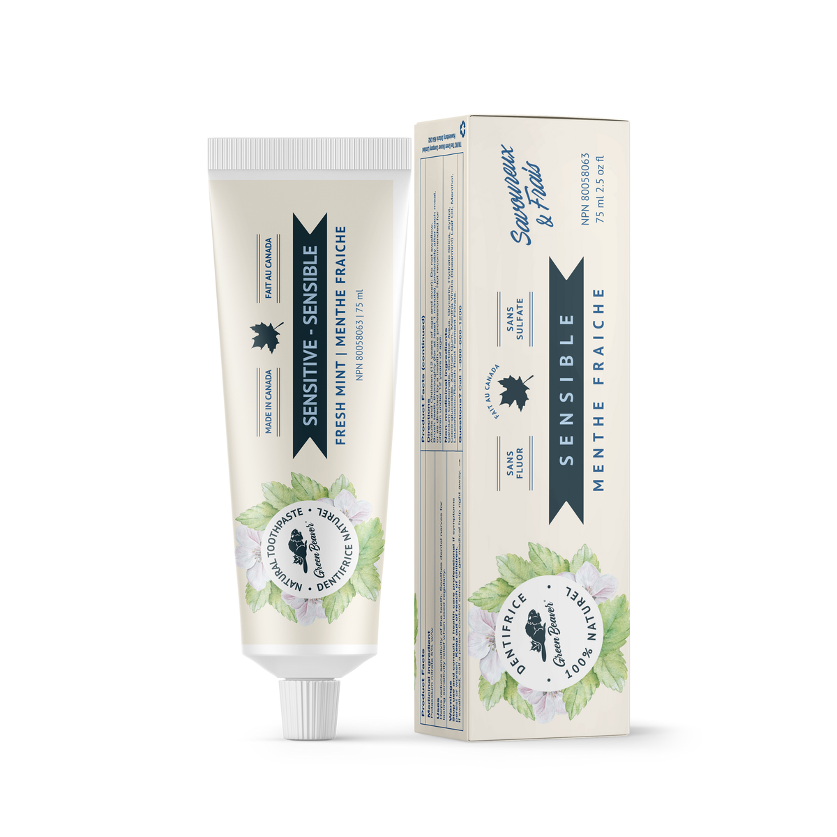 Green Beaver Sensitive Fresh Mint Toothpaste