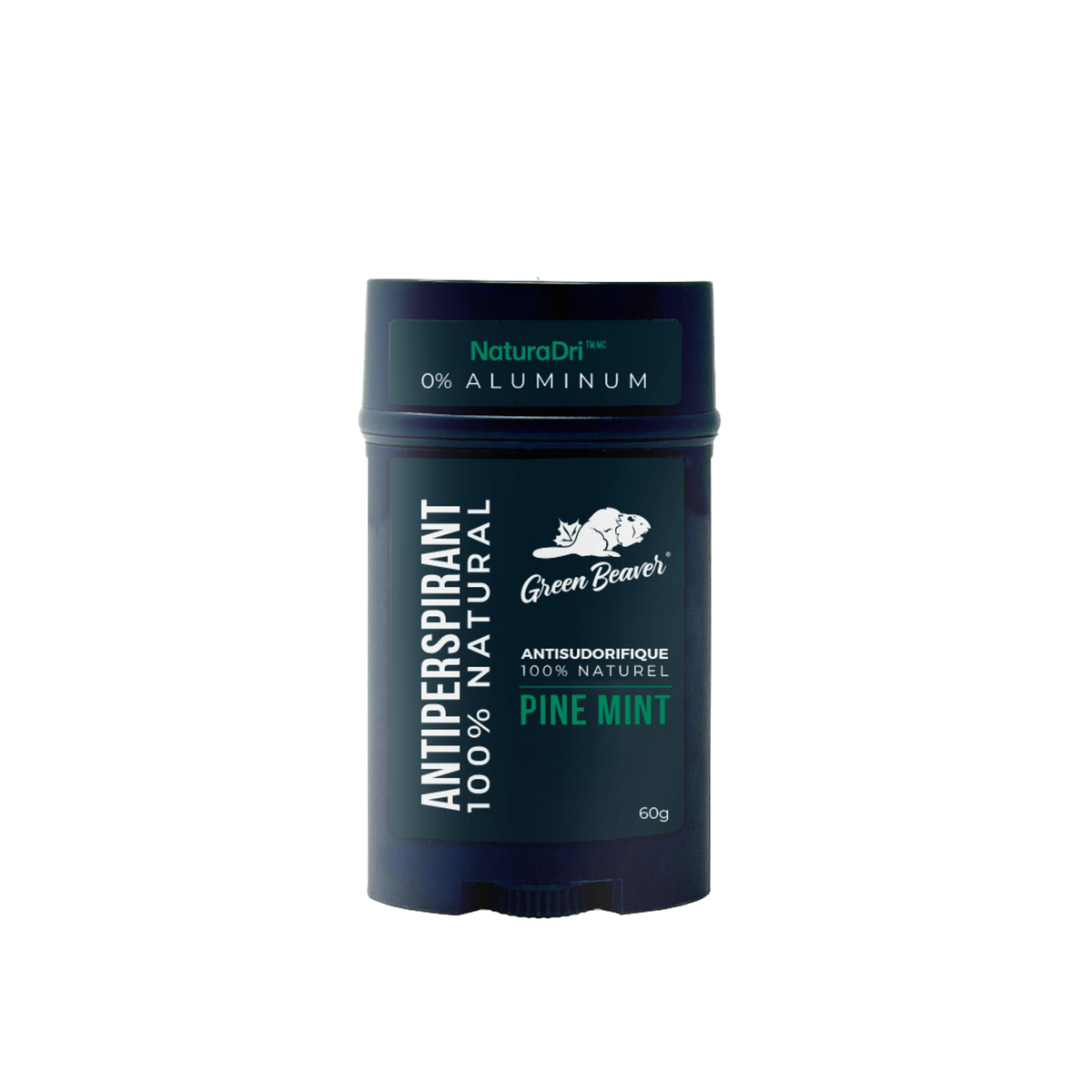 Green Beaver Aluminum-Free Antiperspirant, Pine Mint, 60g