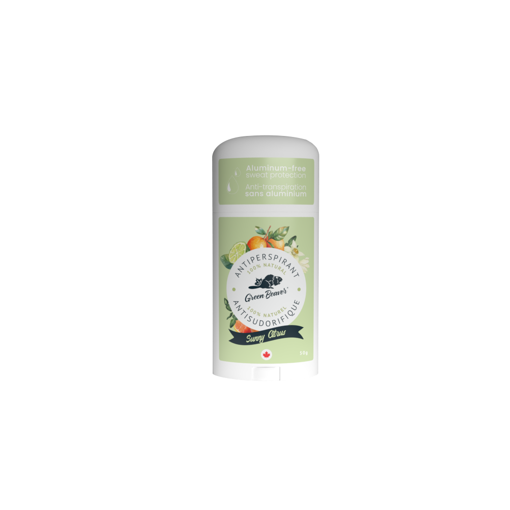 Green Beaver Aluminum-Free Antiperspirant, Sunny Citrus, 50g