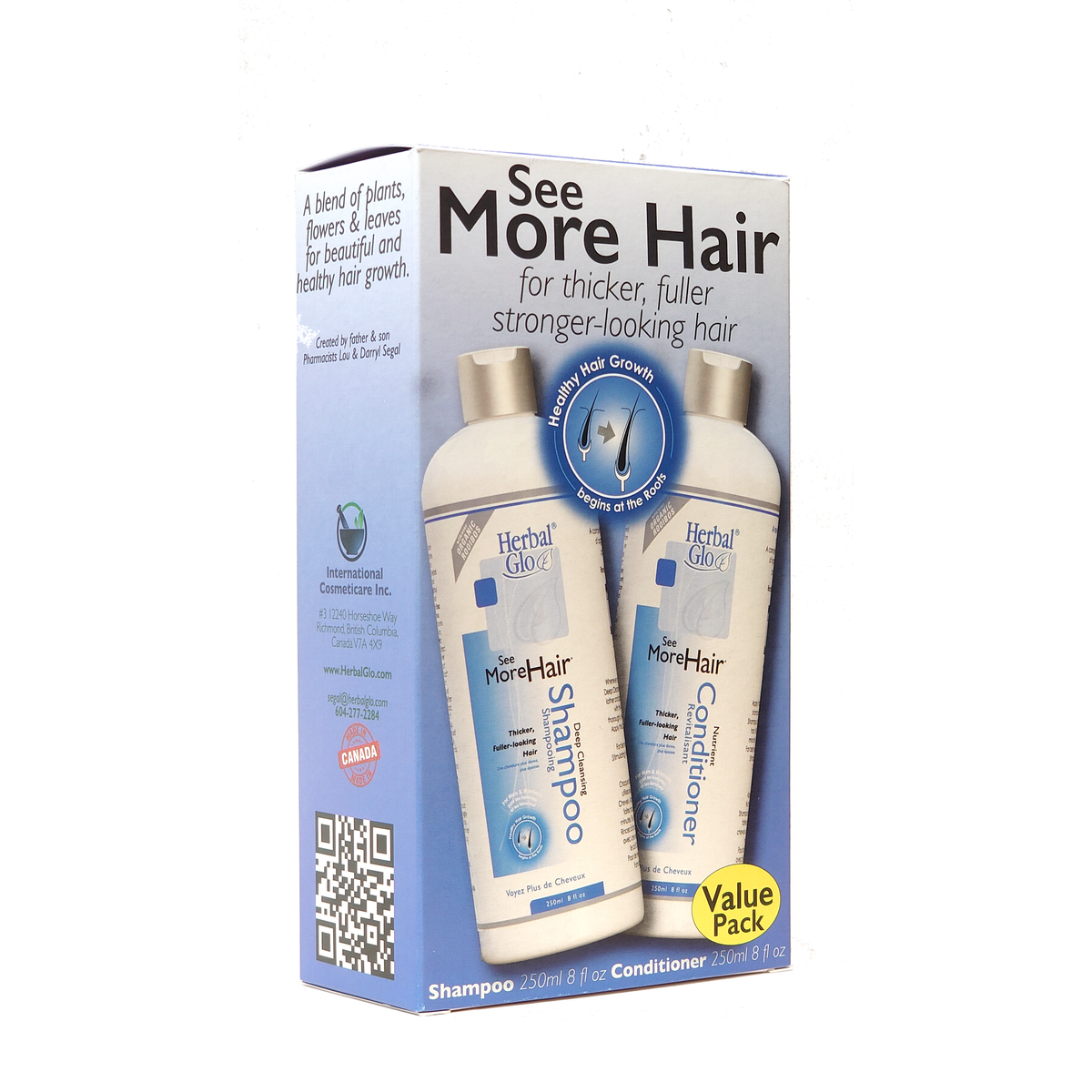 Herbal Glo See More Hair System, Value Pack (Shampoo + Conditioner)