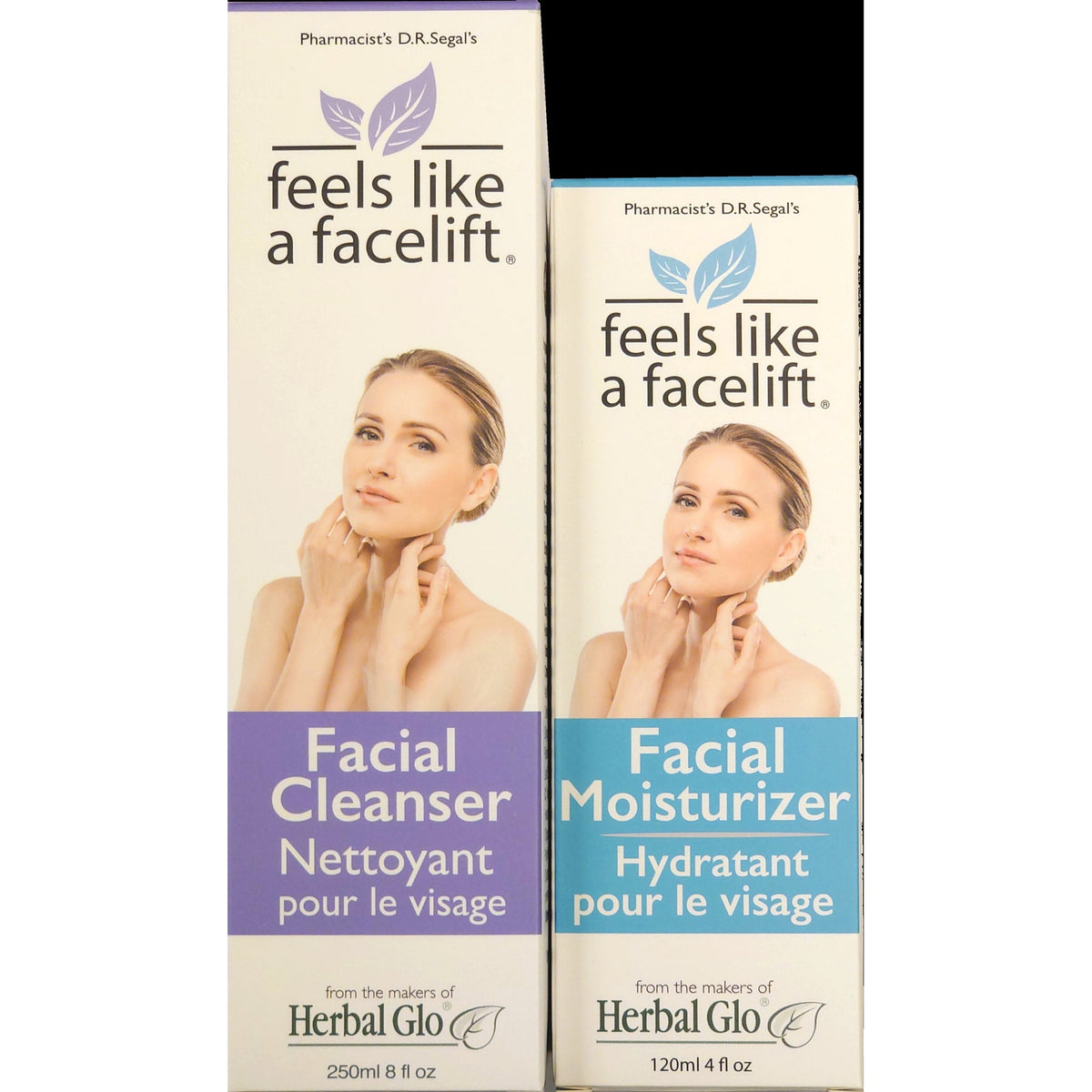 Herbal Glo Facelift 40+ Facial Moisturizer, 120ml with Bonus Cleanser 250ml