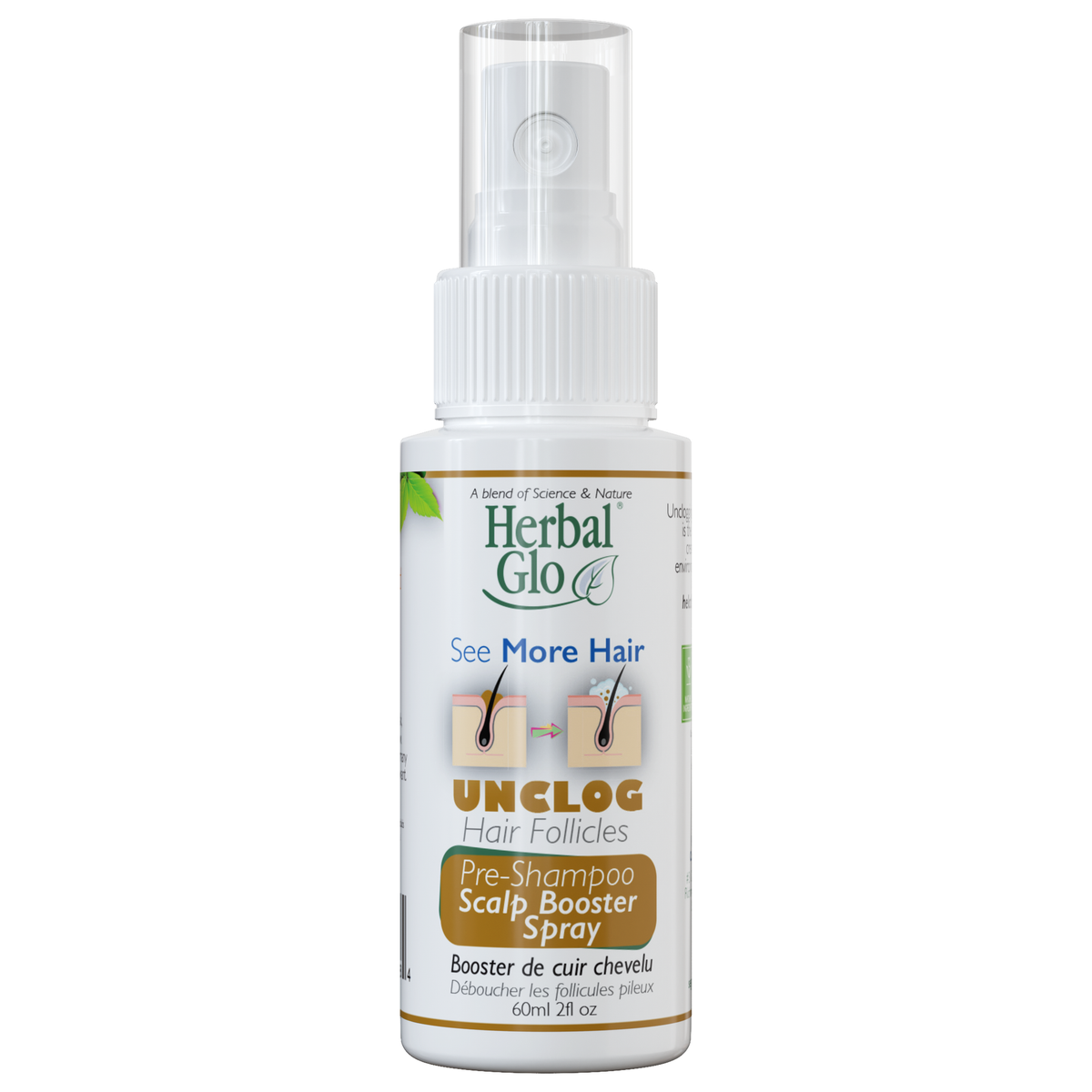 Herbal Glo UNCLOG Pre-Shampoo Spray, 60ml