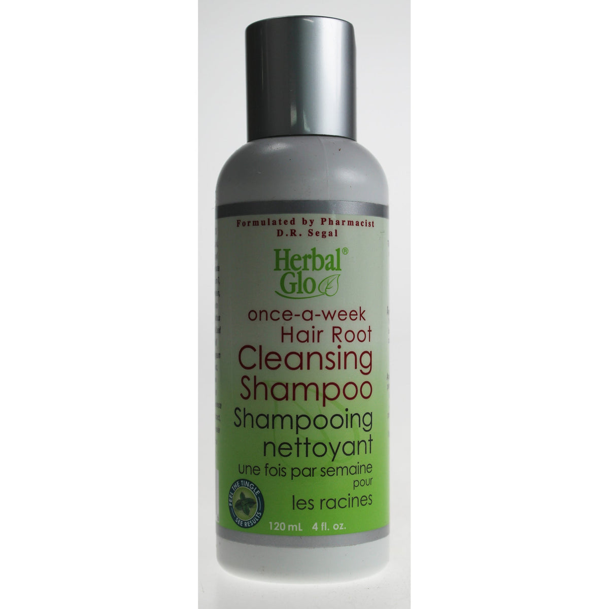 Herbal Glo Once-A-Week Scalp Serum, Hair Root Cleansing Shampoo 120ml
