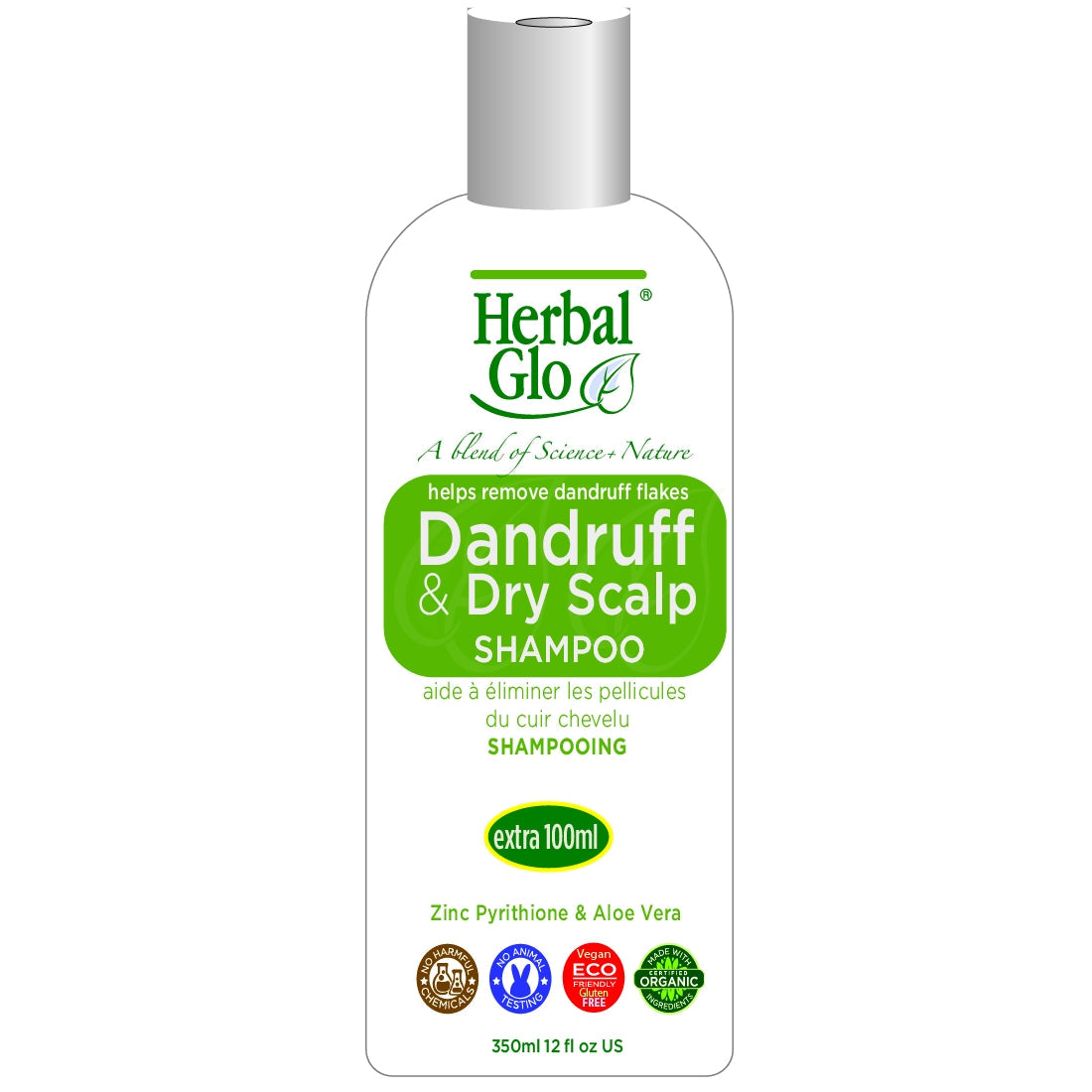 Herbal Glo Dandruff & Dry Scalp Shampoo & Conditioner, Shampoo 350ml