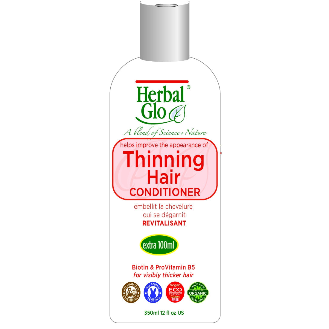 Herbal Glo Thinning Hair Shampoo & Conditioner, Conditioner 350ml