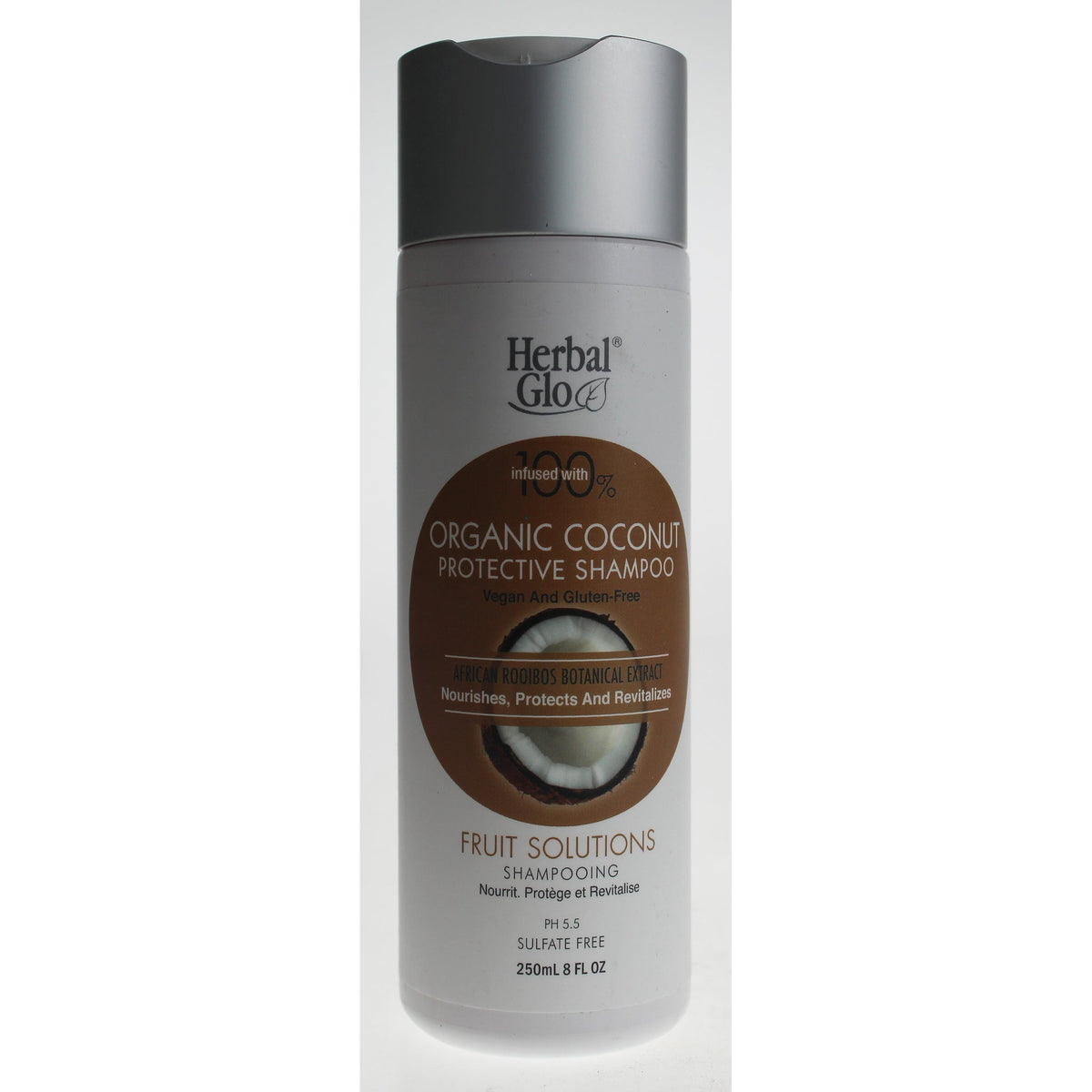 Herbal Glo Organic Coconut Shampoo & Conditioner, Protective Shampoo 250ml