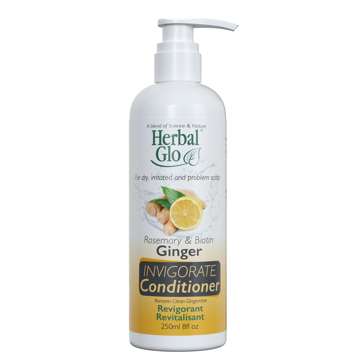 Herbal Glo Ginger INVIGORATE Shampoo & Conditioner, Conditioner 250ml