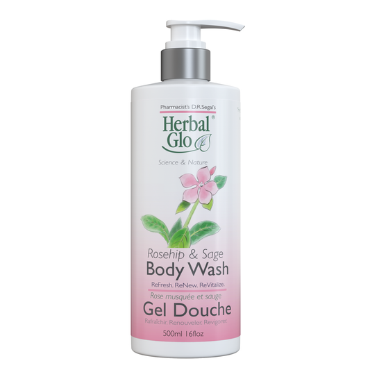 Herbal Glo Hand & Body Wash, Rosehip & Sage