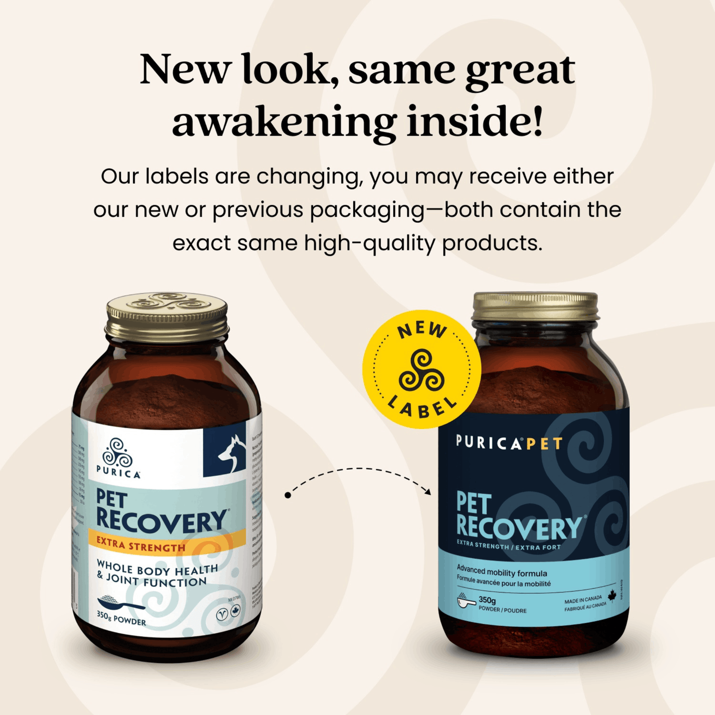 350g | Purica Pet Recovery Extra Strength Powder New Look