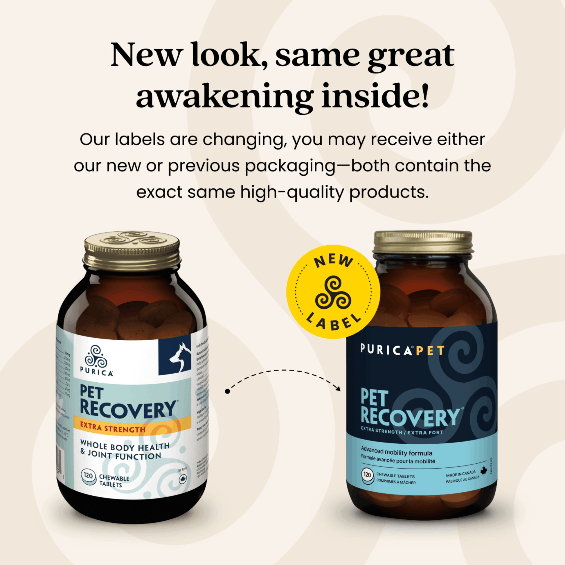 120 Chewable Tablets | Purica Pet Recovery Extra Strength