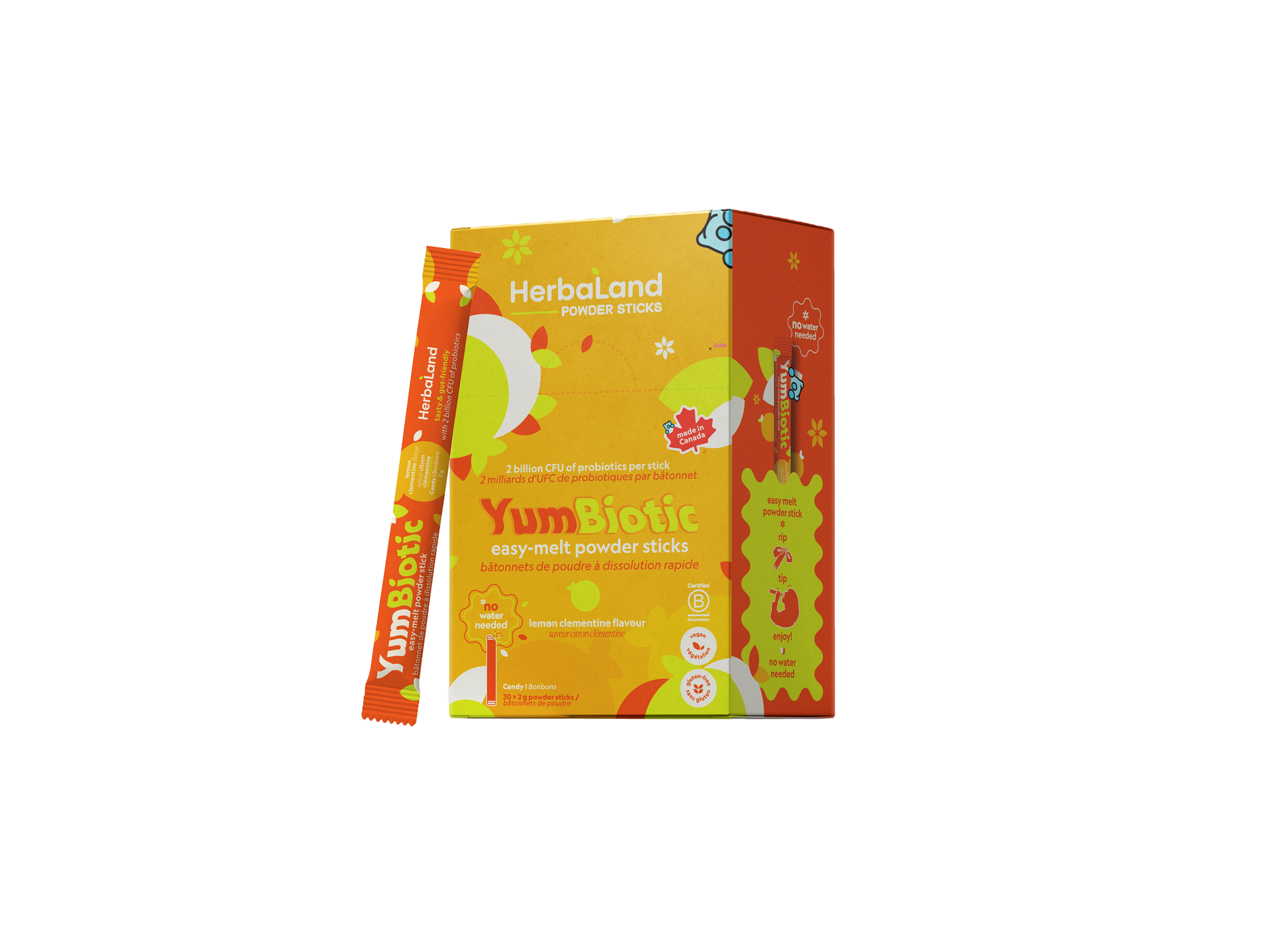 Herbaland YumBiotic - Lemon Clementine
