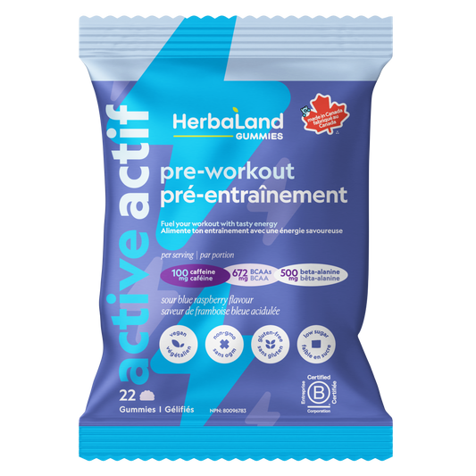 Herbaland Pre-Workout Gummies - Sour BlueRasp