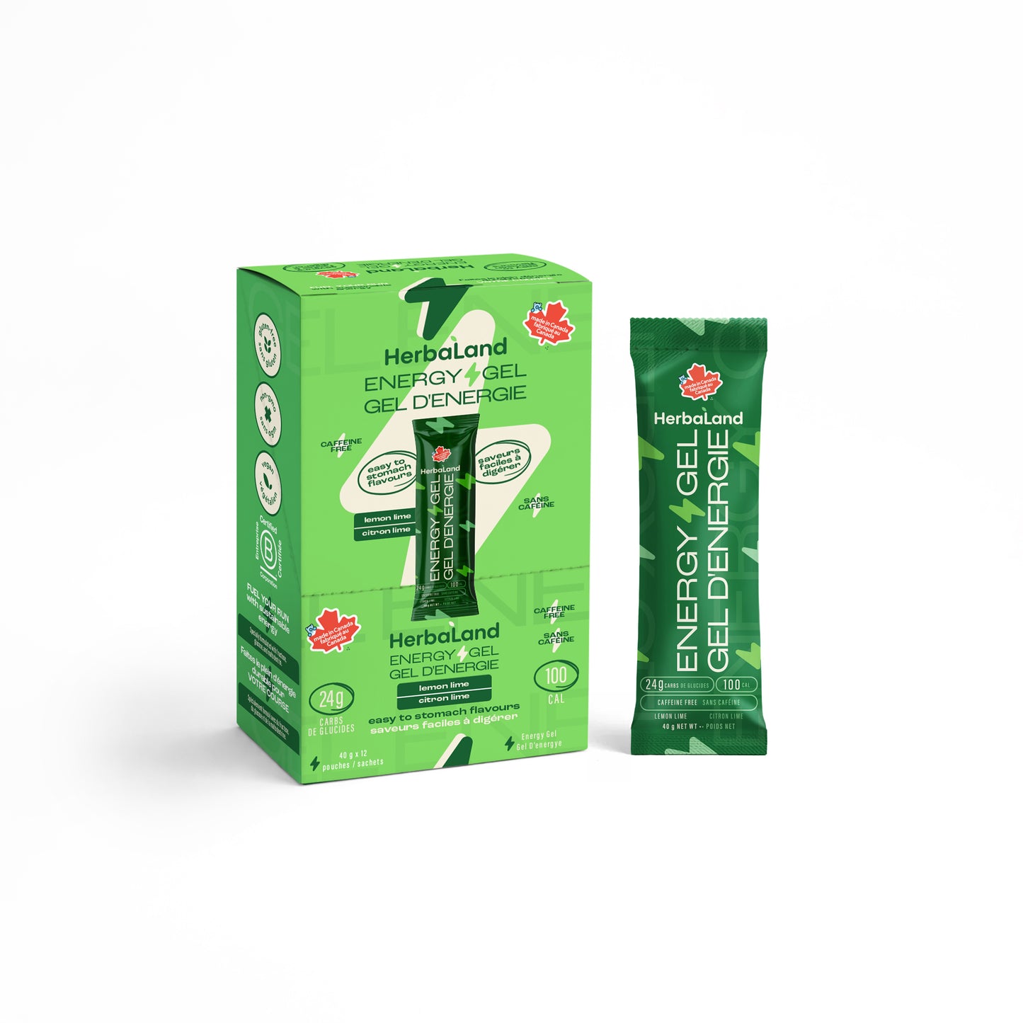 Herbaland Energy Gel Lemon Lime