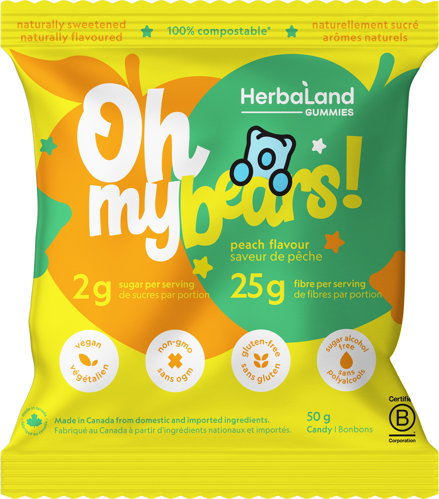 Herbaland Oh My Bears! Peach