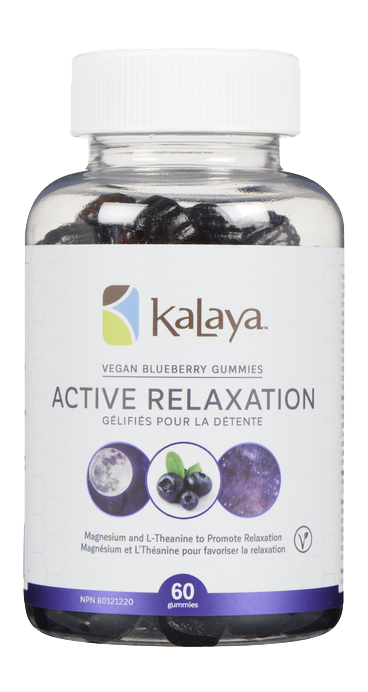 KaLaya Active Relaxation Sleep & Stress Gummies, Magnesium, L-Theanine & Melatonin, 60 Gummies