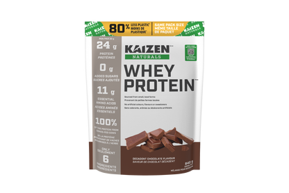 Kaizen Naturals Whey Protein 840g Decadent Chocolate