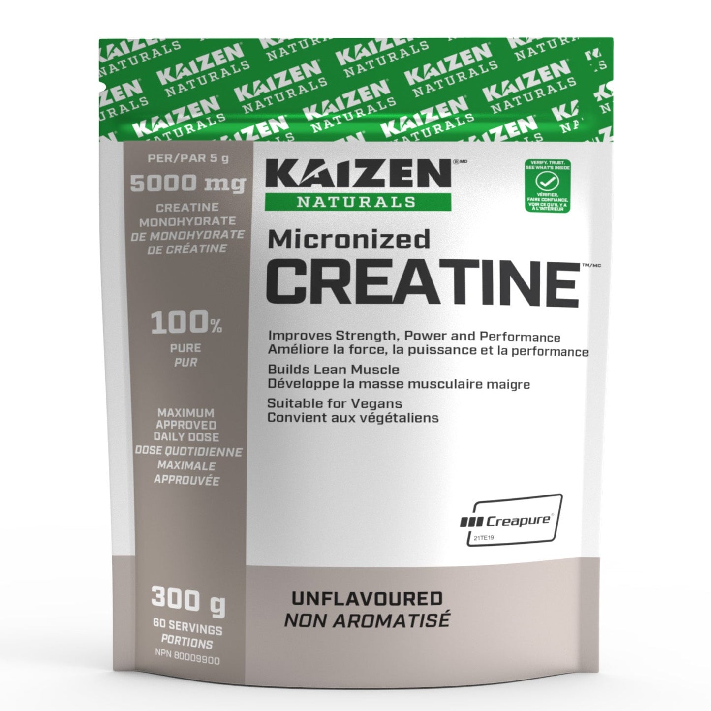 Kaizen Micronized Creatine Monohydrate 300g Unflavoured