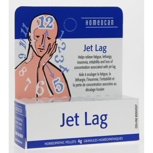 Homeocan Jet Lag Pellets, Homeopathic Combination Remedy, 4g