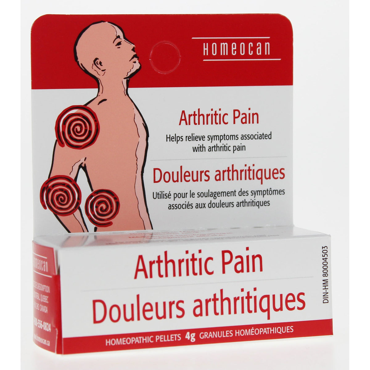 Homeocan Arthritic Pain Pellets, Homeopathic Combination Remedy, 4g