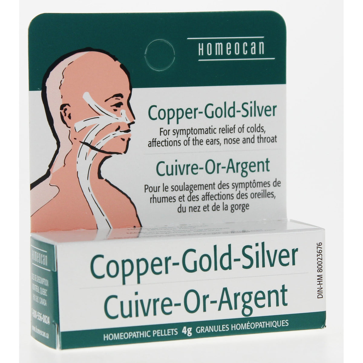 Homeocan Copper-Gold-Silver Pellets, Homeopathic Combination Remedy, 4g