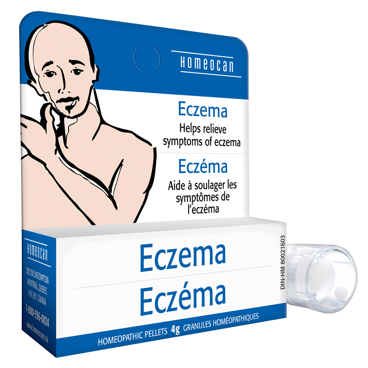 Homeocan Eczema Pellets, Homeopathic Combination Remedy, 4g