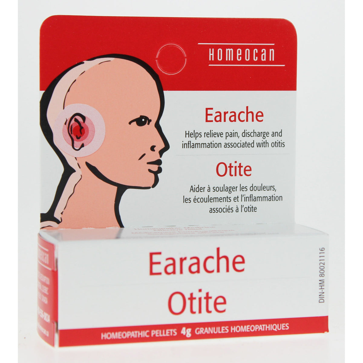Homeocan Earache Pellets, Homeopathic Combination Remedy, 4g