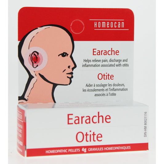 Homeocan Earache Pellets, Homeopathic Combination Remedy, 4g