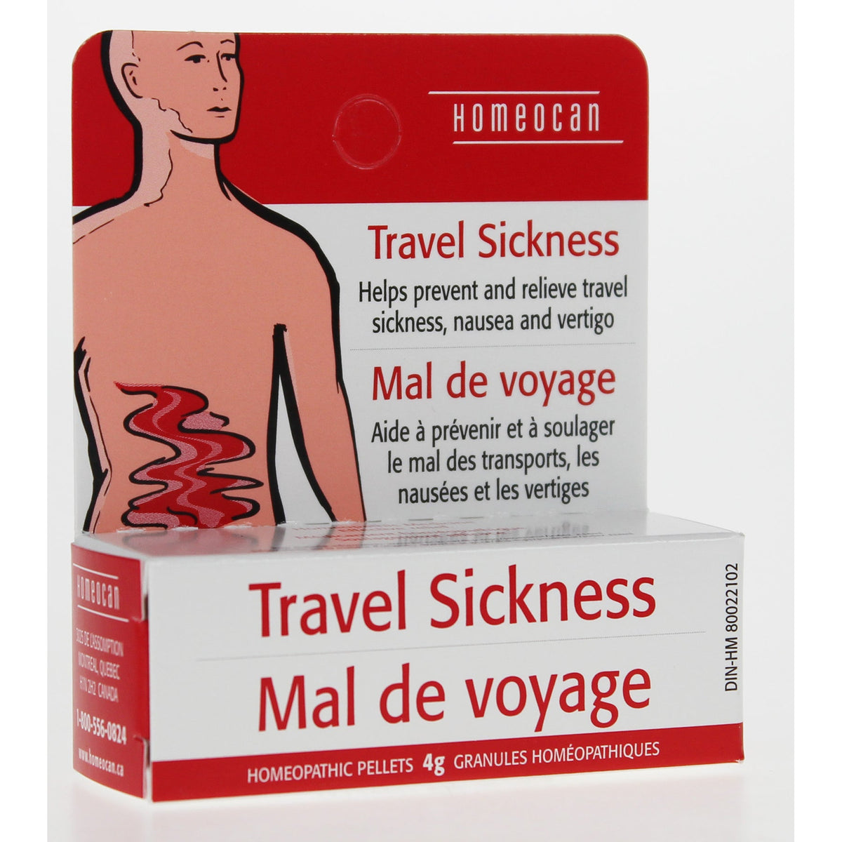 Homeocan Travel Sickness Pellets, Homeopathic Combination Remedy, 4g