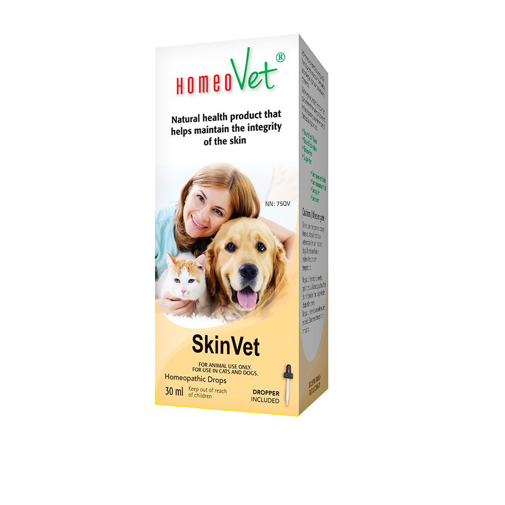 HomeoVet SkinVet Homeopathic Drops for Cats and Dogs, 30ml