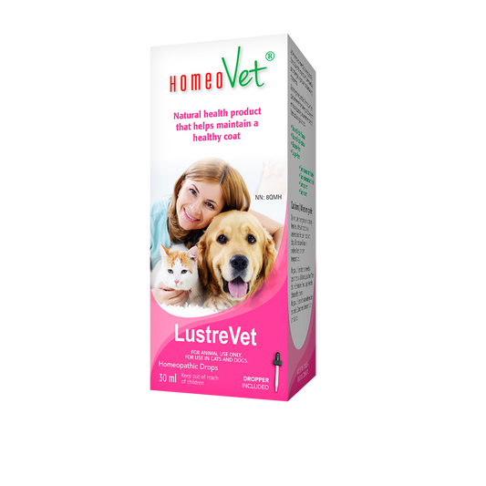 HomeoVet LustreVet Homeopathic Drops for Cats and Dogs, 30ml